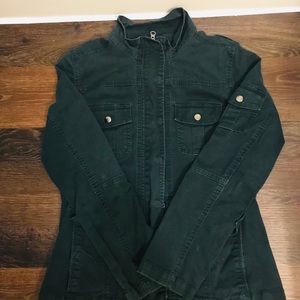 Kensie Military Style Olive Jacket size L